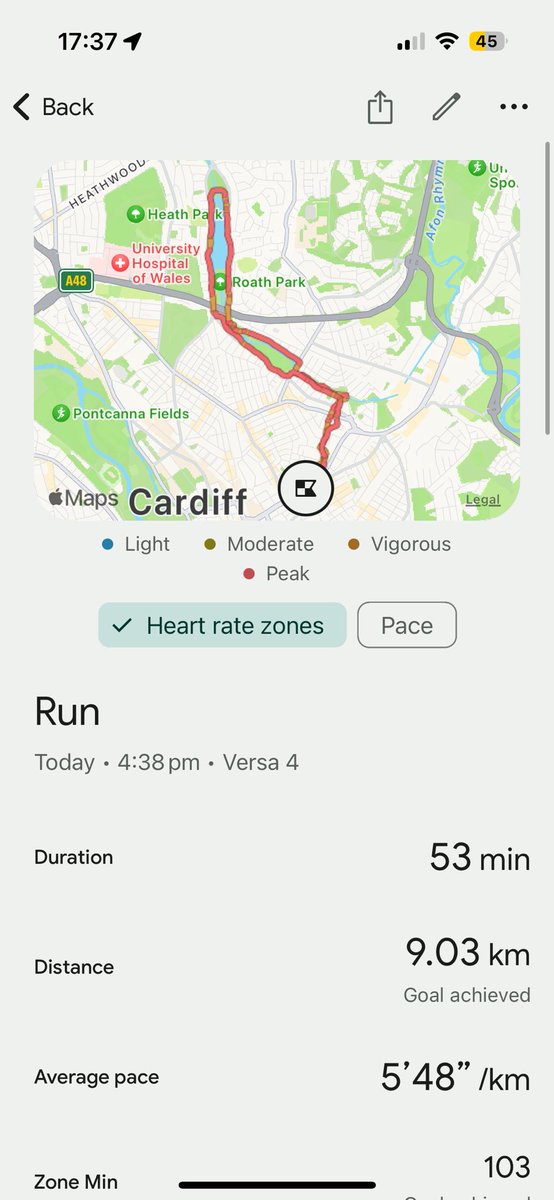 Making the most of the sun and went for a run! Half marathon training has started! Please sponsor - justgiving.com/crowdfunding/Y…