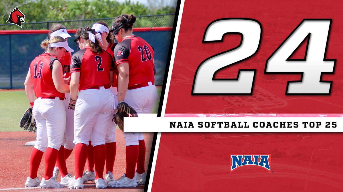CUAACardinals's tweet photo. 🥎RANKINGS UPDATE🥎

After a 14-4 start to the season, @CUAA_Softball moves up to #24 in the NAIA Coaches Poll for the first time since 2000!  

#gocards https://t.co/s1e8NsXXVG