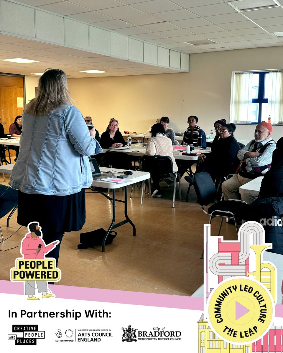theleapBD's tweet photo. The Journey So Far' our second CPP gatherings. Well attended and well received this was a chance to share, learn and network.
#TheLeapBD #Communityledculture #Bradford #ArtsCouncilEngland #Awards #CreativePlacePartners #TheLeapAwardWinners #Create #Arts #Community https://t.co/cJybnuu8RK