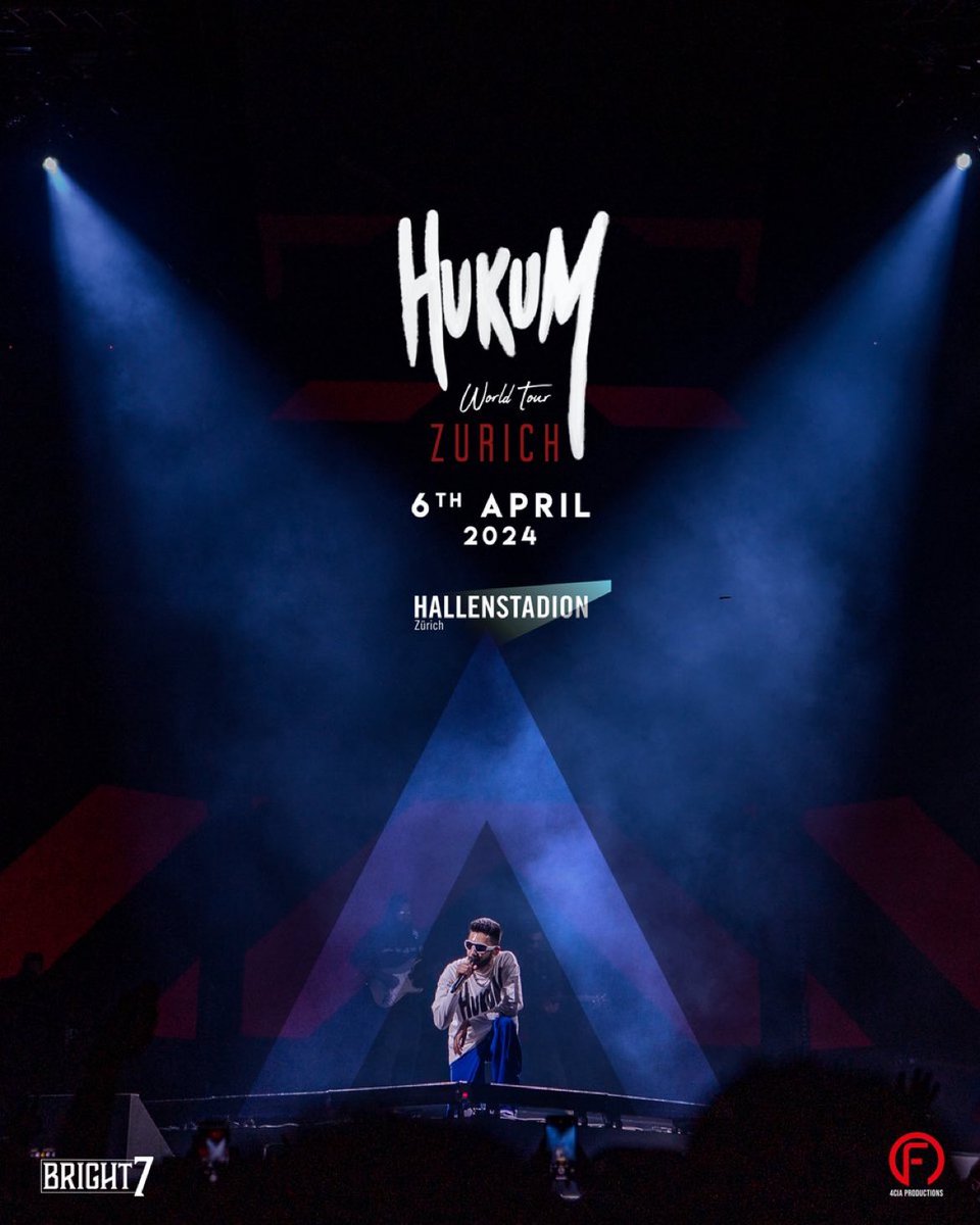 Switzerland 🇨🇭 !
the Rockstar’s #HukumTour is coming for yall on the 6th April 2024 at Hallenstadion, Zurich
@anirudhofficial #Focusciaproductions