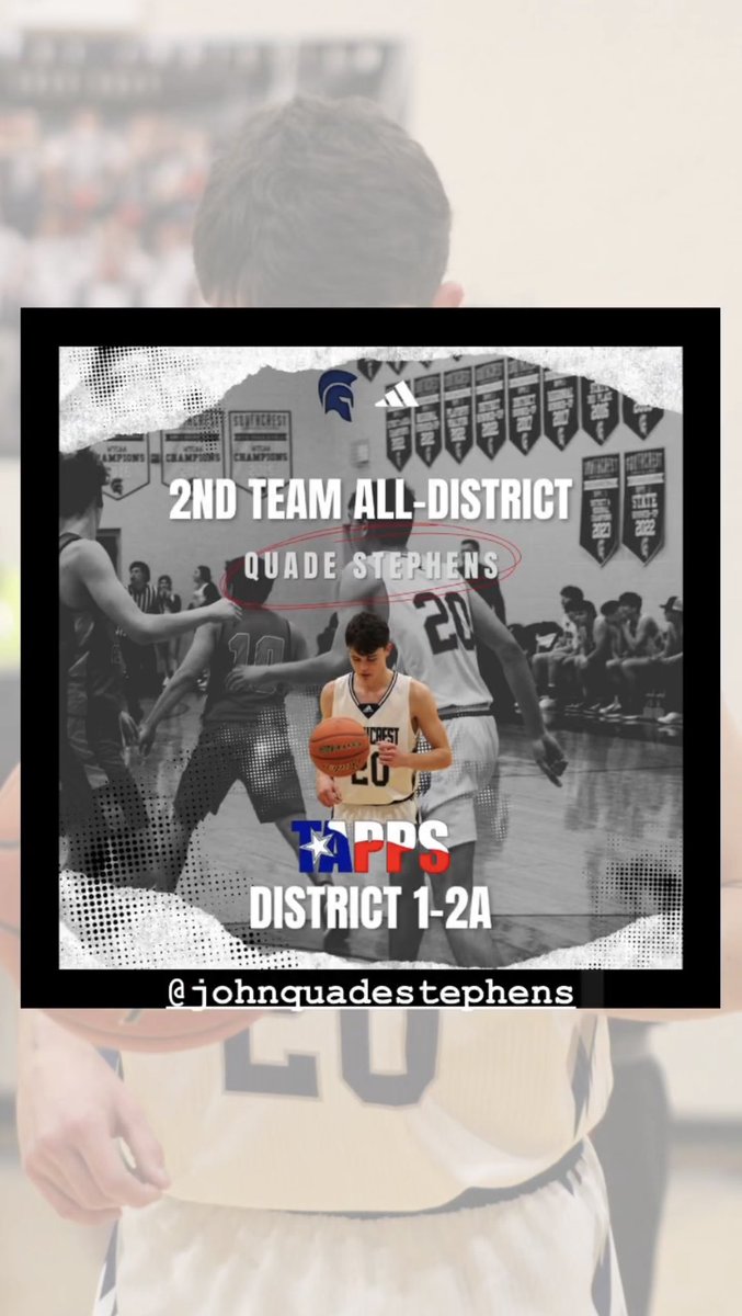 🏅1-2A All-District 2nd Team🏅

2026 Quade Stephens

🔵 #greattobeawarrior #southcreststrong ⚪️