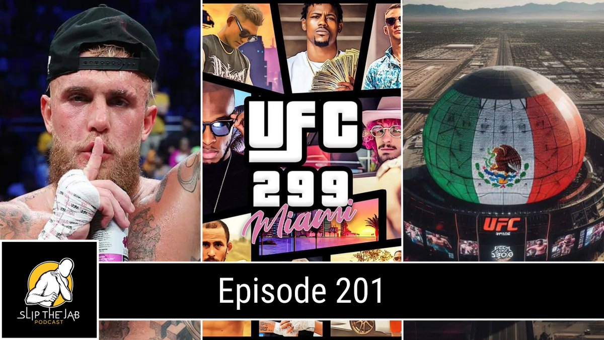 Episode 201: UFC 299 O'Malley vs. Vera 2 Preview 👀 • Is It Time To Give Jake Paul Some Respect? 🤔 • McGregor Diaz Trilogy At The Sphere 🇲🇽 • Who's Lying Dana or Conor? 🤥 Link: slipthejab.buzzsprout.com/682871/14637453 Available on all streaming platforms 🎧 #UFC299 #UFC #MMA