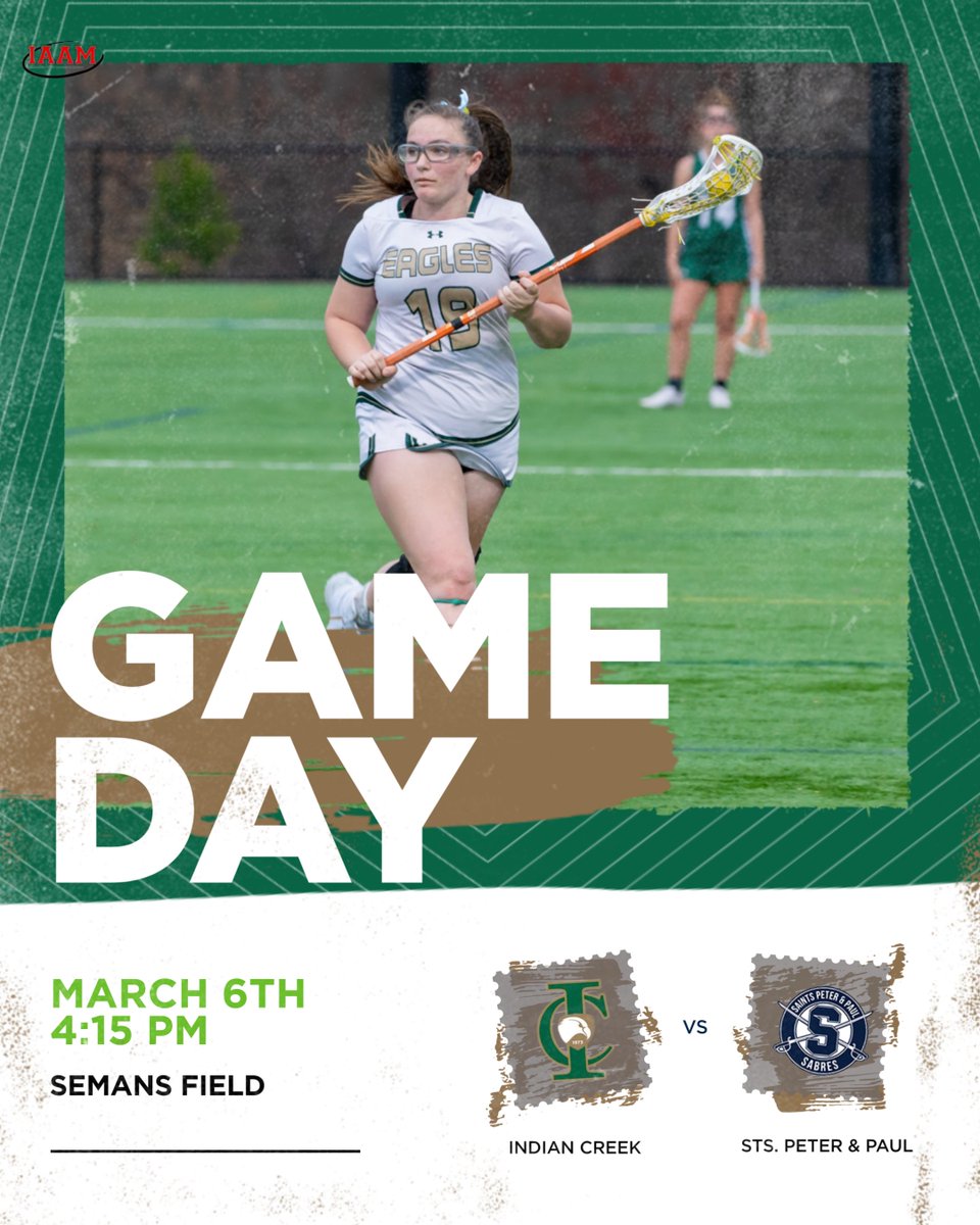 Gameday! 

Girls Lacrosse hosts Sts. Peter and Paul in a scrimmage on Seamans Field at 4:15pm

Go Eagles! 
#Creek
#ProtecttheNest