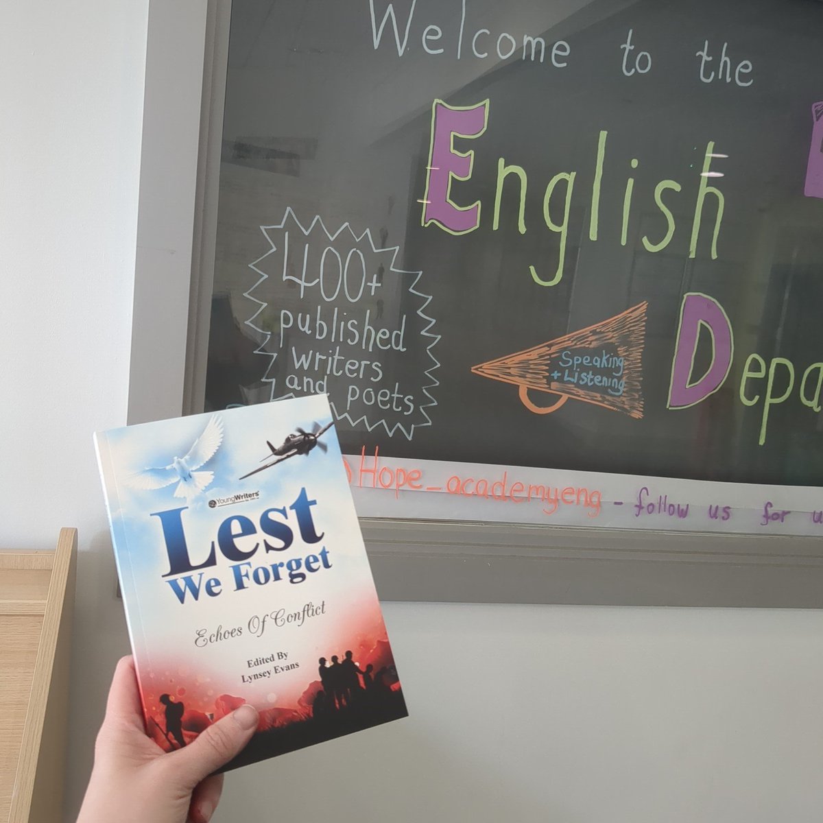 Just in time for World Book Day ... Congratulations to our 8 KS3 students who were published in the Young Writers 'Lest We Forget' competition!