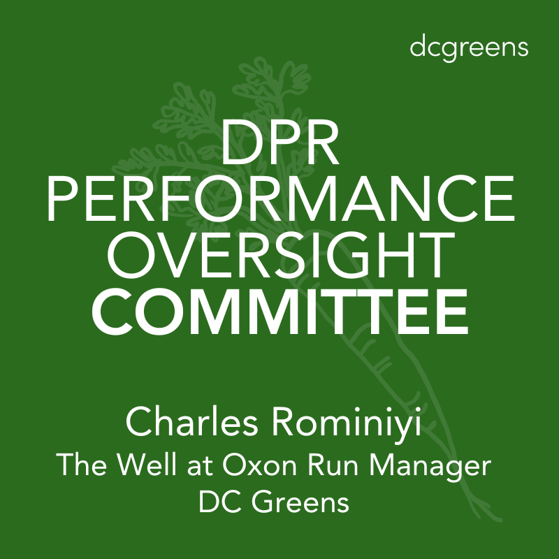 📣 Advocacy Update 📣 In February, several DC Greens gave public testimonies to DPR and DHCF. If you're curious what we're up to in the D.C. advocacy space, you can read our testimonies at dcgreens.org/policy! #DCGreens