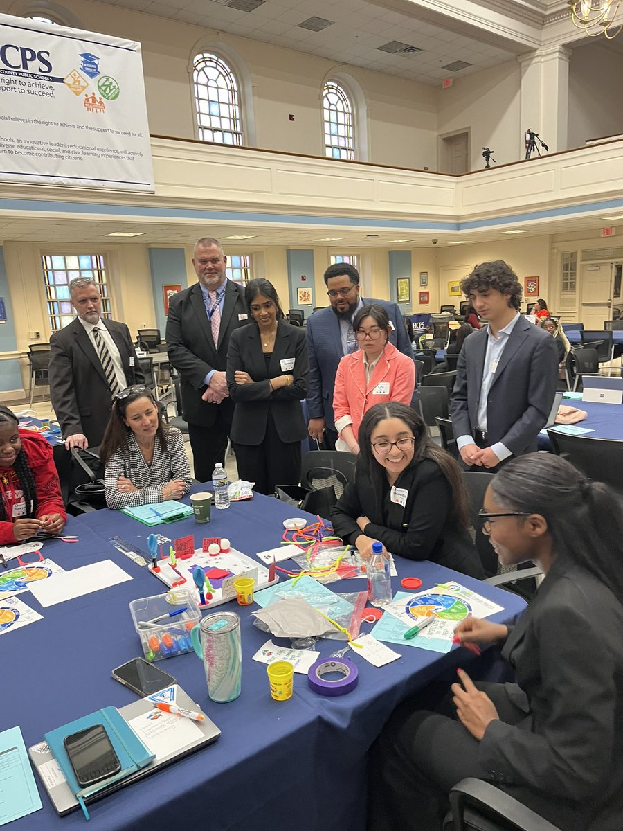 A fantastic day hearing from so many brilliant @HenricoSchools students during Student Government Day! So impressed by their insights and great questions!