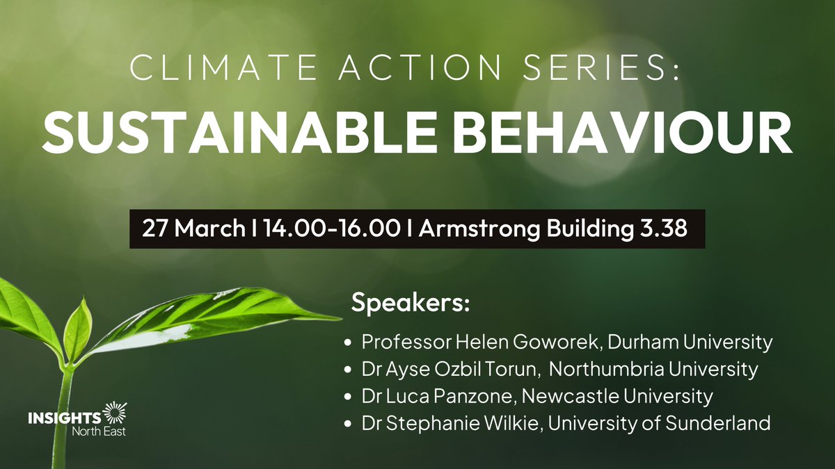 Join us for our first climate action seminar on sustainable behaviour, where we delve into the fascinating intersection of environmental design and behavioural psychology to foster sustainability. This event is hybrid and available online. 👉Sign up: eventbrite.co.uk/e/climate-acti…