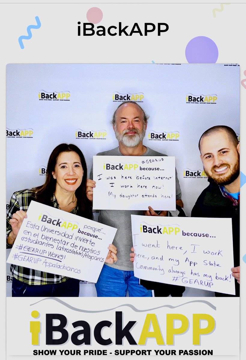 It’s iBackAPP day! 💛 🖤  
Today, Mountaineers from near and far are coming together to show their App State pride and share what being a Mountaineer means to them.
Funds raised today will benefit our entire App State Community. #iBackAPP
#gearupworks 

#GEARUPAppalachianos