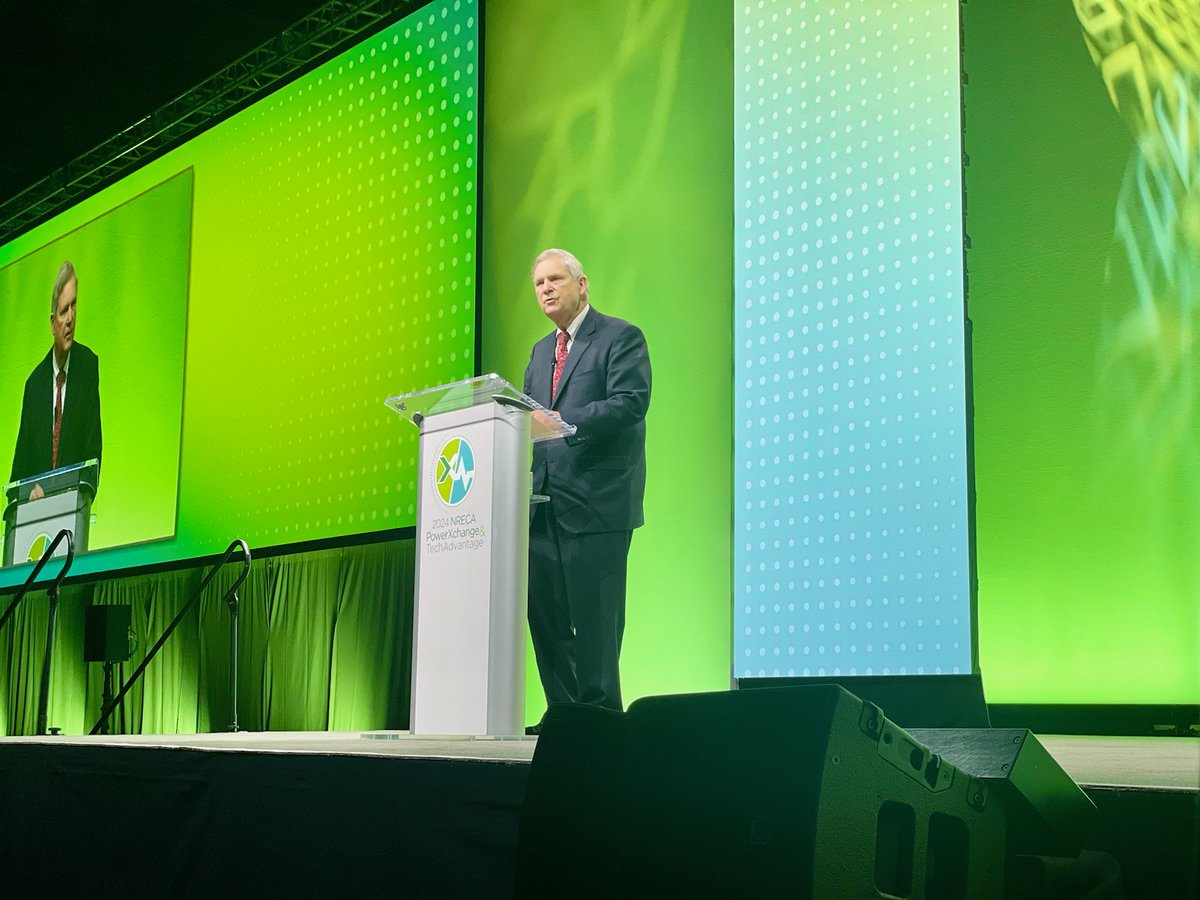 usdaRD's tweet image. Wrapping up @NRECANews #TechAdvantage24, @SecVilsack highlighted RD&apos;s achievements in clean, affordable energy: with a billion invested via the PACE Program to spur innovation in rural communities, and the New Era Program empowering rural America with $9.7 billion.