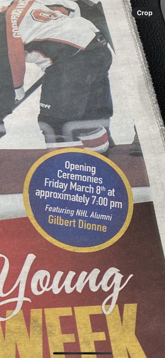 Gotta love a small town… Walked into Culberts Bakery for few things strike up a conversation and end up leaving with a copy of this weekends Young Canada Week program. Which we Play the home town Goderich Sailors in the opening ceremonies on Friday night!