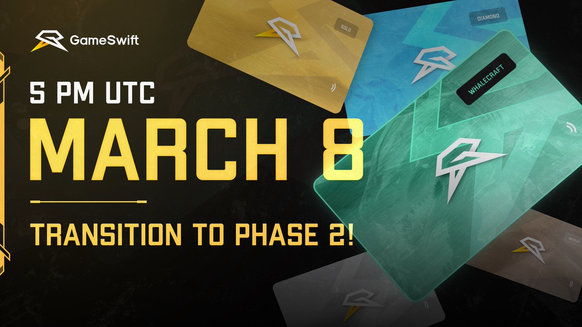 GameSwift_io's tweet photo. Join the GS Pay Migration Campaign!

Upgrade from Phase 1 to Phase 2 to unlock all the benefits and a one-time special bonus:

🪂 A 20% increase in @StarHeroes_game airdrop.

🟢 Campaign Launch: This Friday, March 8, 5 pm UTC.

Explore all the perks below.👇 https://t.co/8XY8EEyRFC