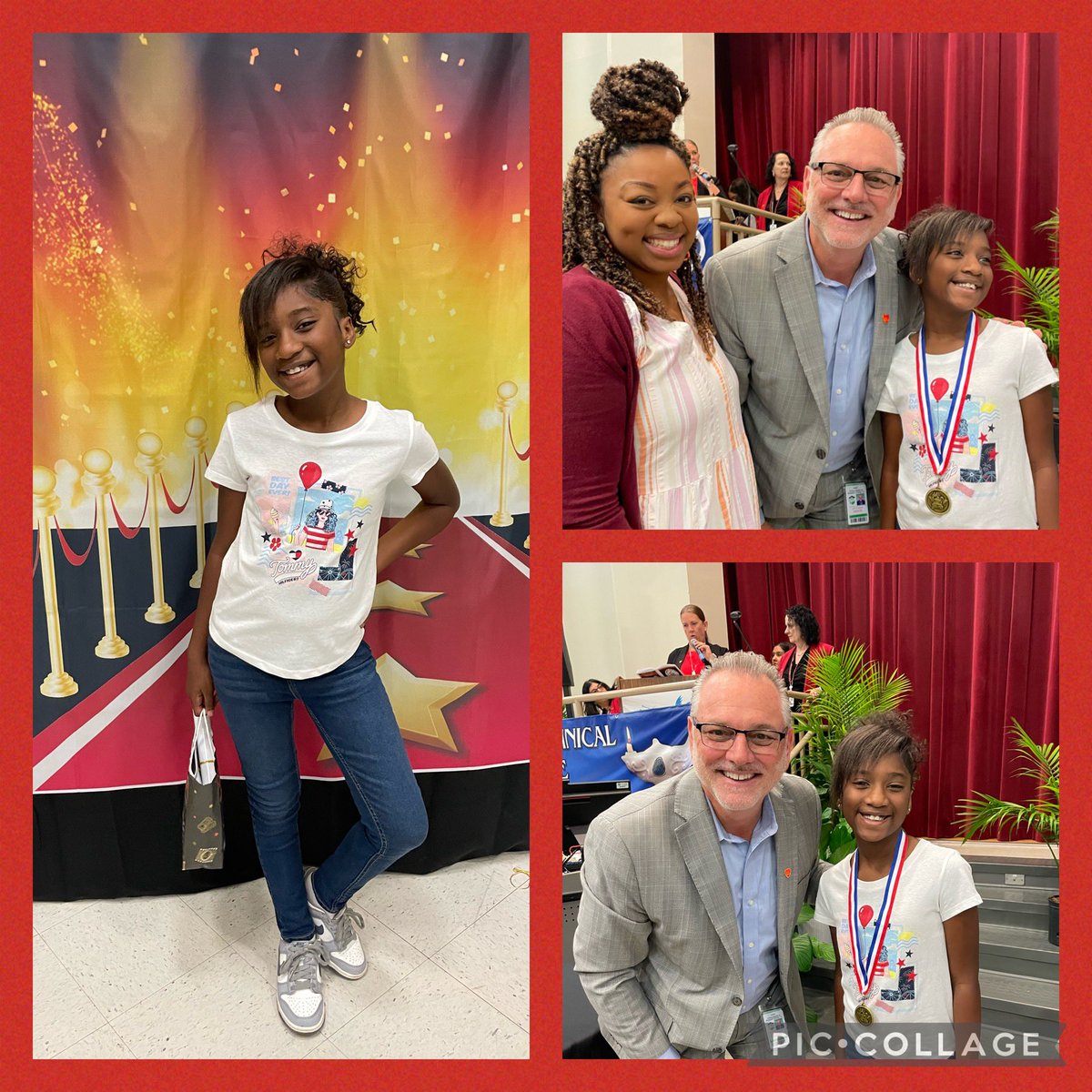 We are proud of our 3rd grader Amora. She was a recipient this morning of the Just Do it Award. She consistently shows kindness, love, and support to her classmates. Amora shines bright every single day! Way to go Amora! @rumble_marie @RPE_AP @BcpsCentral_ @browardschools