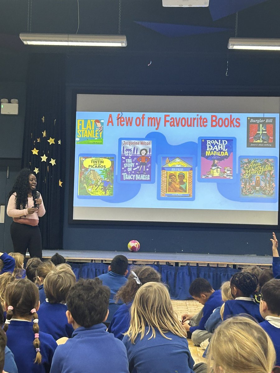 Super day with @priscilla_mate talking all things: books; inspiring women; favourite sports; and character development. Everyone loved your assembly and Y3 loved their workshops!