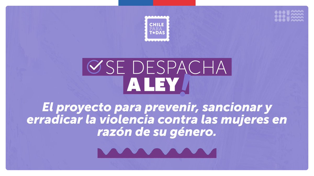 Tras 7 años de tramitación, conseguimos la aprobación de la #LeyIntegral para prevenir, sancionar y erradicar la violencia contra las mujeres, un proyecto cuya discusión reactivó y priorizó nuestro Gobierno.