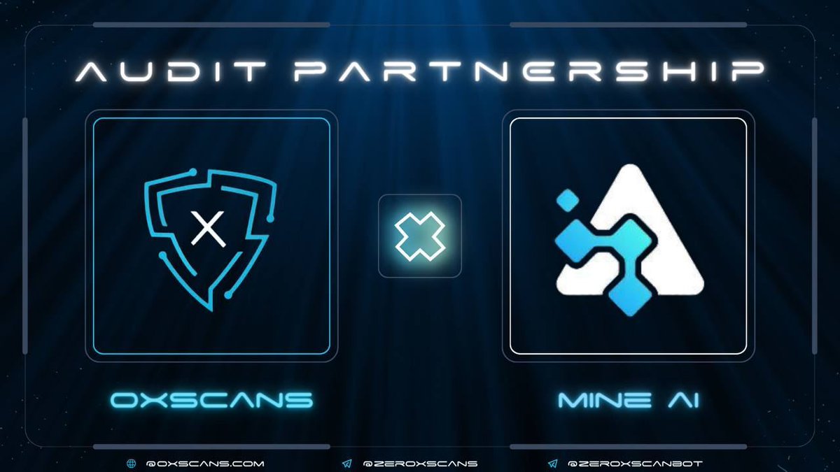 0xscans's tweet image. We are thrilled to announce the audit partnership between 0xscans x @MineAI_ERC20 !🎉

At MineAI, they not only provide a platform for individuals to contribute their computational power but also offer #hashpower, ensuring an extroadinary boost in computational strength that…