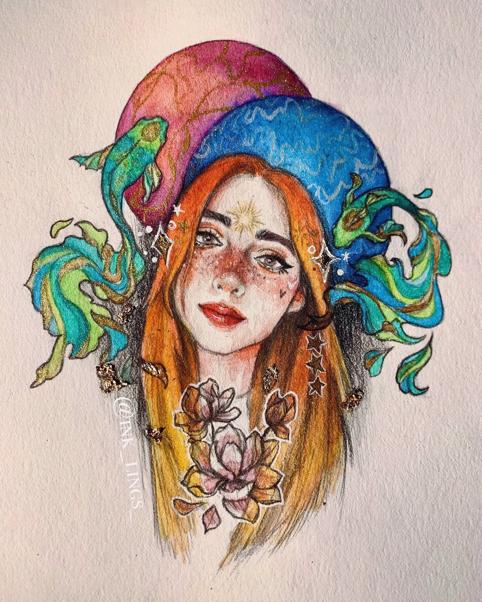 ink_lings__'s tweet photo. Thank you Shelby ��️✨ @shelbygraces  #shubble #watercolor https://t.co/j6VwIOEPd1
