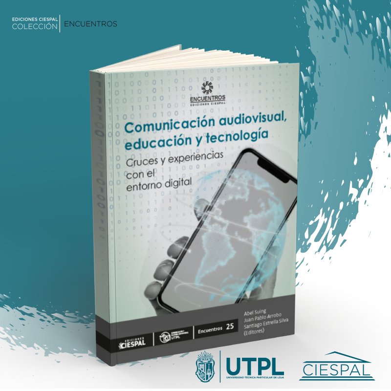 Descarga libre⏬ 
📖 𝗖𝗼𝗺𝘂𝗻𝗶𝗰𝗮𝗰𝗶ó𝗻 𝗮𝘂𝗱𝗶𝗼𝘃𝗶𝘀𝘂𝗮𝗹, 𝗲𝗱𝘂𝗰𝗮𝗰𝗶ó𝗻 𝘆 𝘁𝗲𝗰𝗻𝗼𝗹𝗼𝗴í𝗮

➡️ bit.ly/3q7Jfcm 

#EdicionesCIESPAL <a href="/utpl/">🎓 UTPL</a> <a href="/ComUTPL/">Carrera de Comunicación UTPL</a>