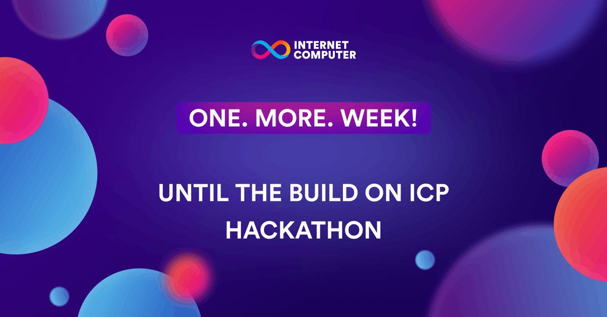 icphub_PT's tweet photo. One. More. Week 🎬

Our 'Build on ICP' is nearly here and we can’t wait to see what the teams build ♾️

With applications closing at the end of this week, here’s everything you need to know to involved 👇

#BuildICPT https://t.co/mYpjdIJCN7
