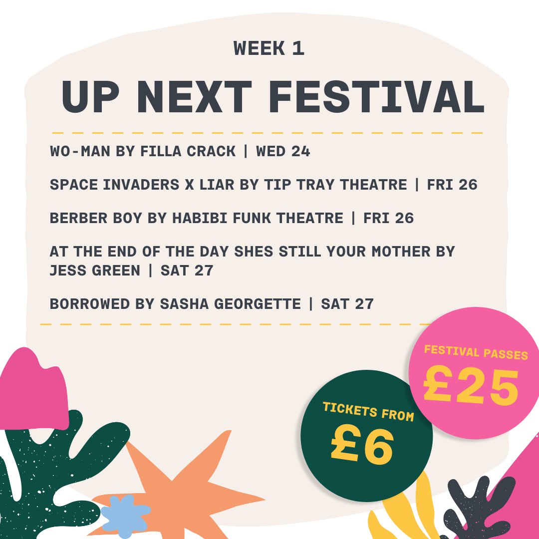 WEEK ONE: UP NEXT FESTIVAL 💥 | 24th - 27th April Up Next Festival is quickly approaching and we can't wait to throw open our doors to some ridiculously talented Merseyside artists 🤯 🎟️: unitytheatreliverpool.co.uk/whats-on/