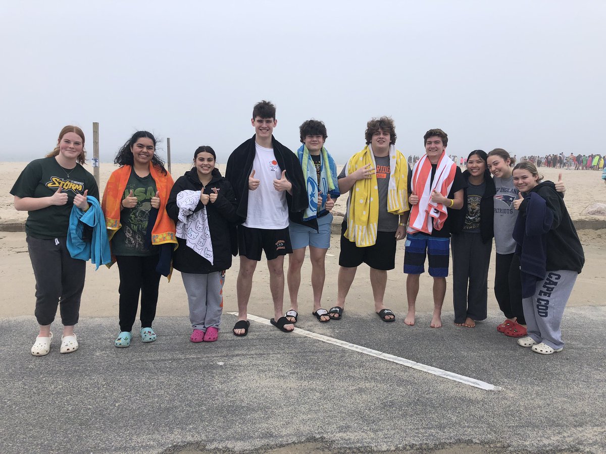 They are ready to plunge! <a href="/uxbridgestuco/">Uxbridge StuCo</a> <a href="/UxbHSPrincipal/">Michael Rubin</a>
