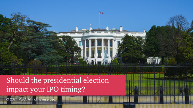 IPO activity dips noticeably in the month of November during election years, suggesting that the election uncertainty leads companies to avoid launching or pricing a transaction. Take a deeper dive: pwc.to/3ToQE2M