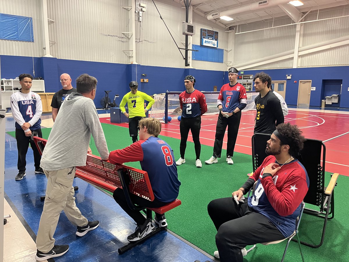 📸 #RoadtoParis

The <a href="/USAMGoalball/">USA Men's Goalball</a> National Team is wrapping up its first training camp of this Paralympic year at <a href="/TurnstoneCenter/">Turnstone Center</a>. The <a href="/Paris2024/">Paris 2024</a> <a href="/Paralympics/">Paralympic Games</a> are less than 6 months away!