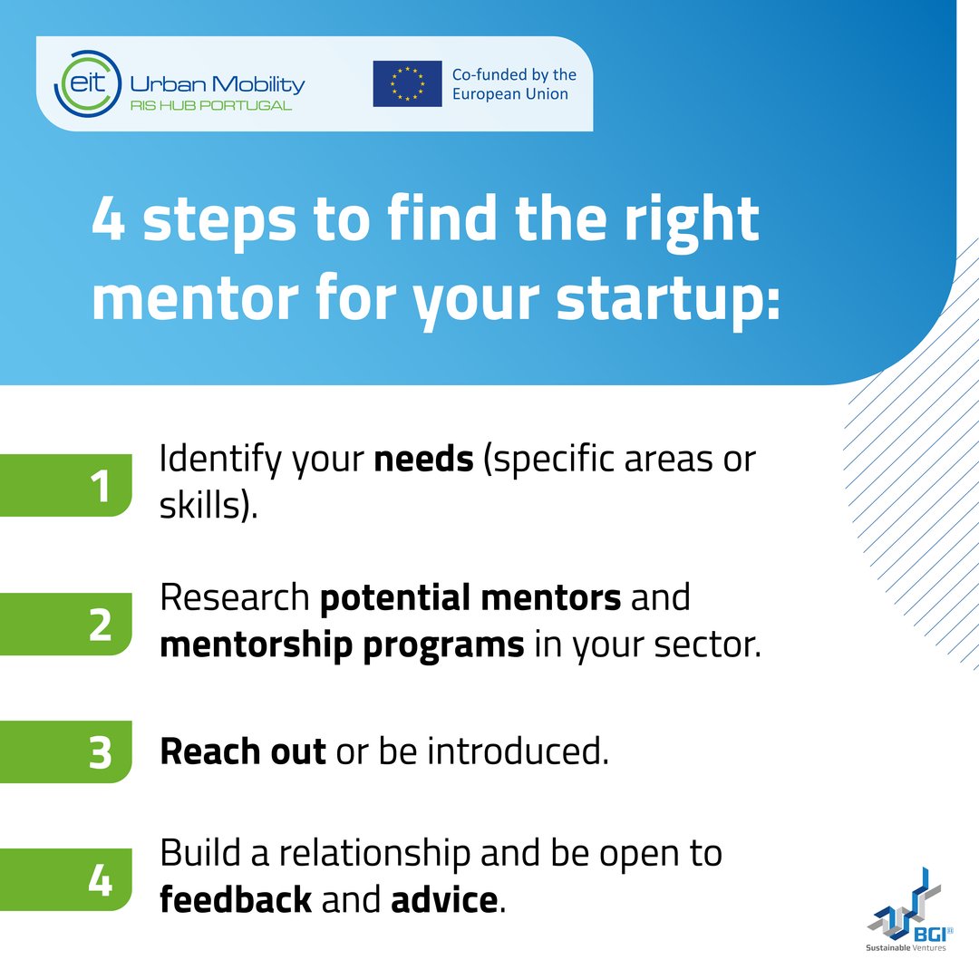 👉 If you are looking for mentoring to boost your startup, discover our Mobility Mentoring Program, powered by BGI and @EIT Urban Mobility.

Find out more and apply by March 18th: bgi.pt/eit-urban-mobi…

#EITUrbanMobility #Mentorship