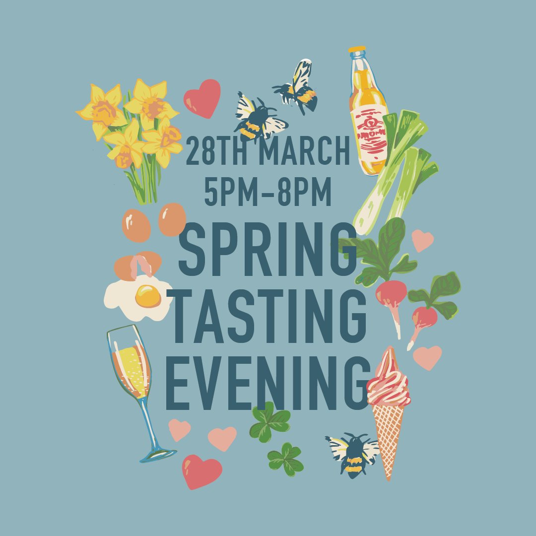 We are counting down the days 🗓️✨ Our next Tasting Evening is so soon! On Thursday 28th March, from 5pm-8pm, we'll be once again hosting lots of our favourite brands here in the farm shop, with lots of delicious free tasters for you to try 😋
