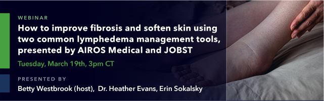 AirosMedical's tweet photo. This #WorldLymphedemaDay, join us & JOBST on Mar 19, 4 PM for a webinar on lymphedema. Expert advice on fibrosis & softening skin, tailored for compression device users. Begin your better care journey. Sign up! #AIROSMedical #JOBST https://t.co/uuzwyEMrjD https://t.co/OhPn9AGV5Q