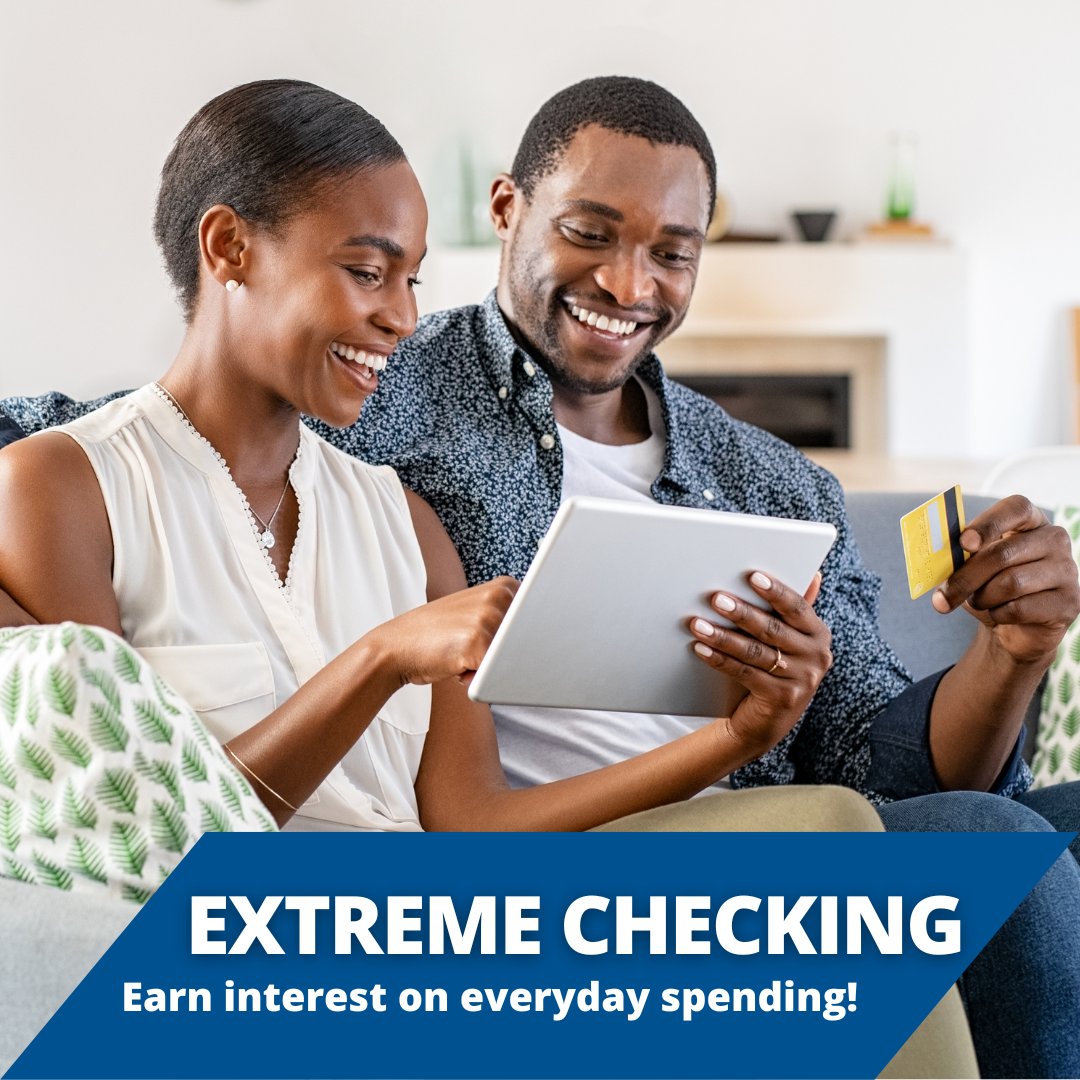 ScottCU's tweet image. Level up your #checkingaccount with SCU’s eXtreme Checking! No monthly fees AND earn interest? Yes, please! It’s banking made easy, with rewards that stack up. To view rates, requirements, and learn more, visit scu.org/personal-check… #creditunion