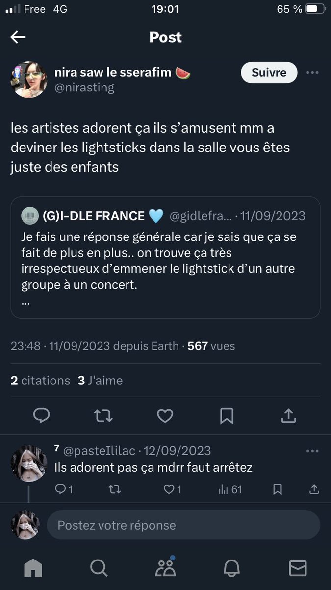 pasteIlilac's tweet photo. @dispatch_france @vbtsfrance Et il y en a encore, donc tu regardes mal. À aucun moment j’ai étais irrespectueuse avec la fanbase. La fanbase a meme like certains de mes commentaires. Donc je réitère, j’attends des excuses car tu diffames :) https://t.co/pK7G7NbrUz