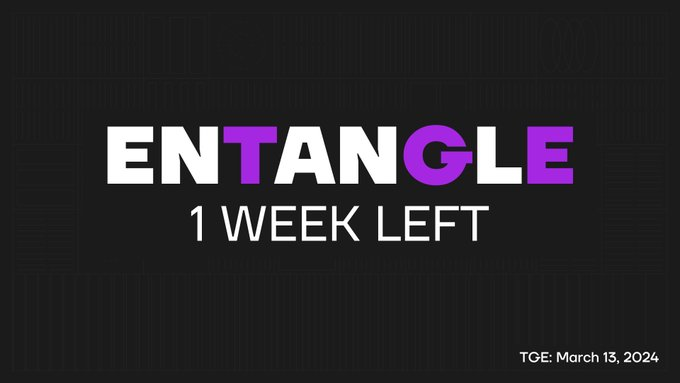 mepcdhakad's tweet image. Say hello to Entangle! 🌈

💫 The countdown to the @Entanglefi  #EntangleMainnet  launch has begun! 

🚀 Get ready to embark on an exhilarating journey with #Entangle

🗓️Mark your calendars for March 13th 

🔥 Here's why you should join the ride:👇👇