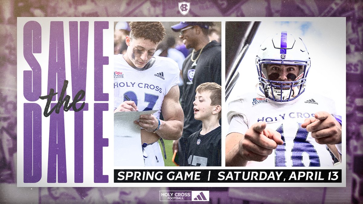 Mark your calendars 📅 Our annual Spring Game is set for April 13! #GoCrossGo
