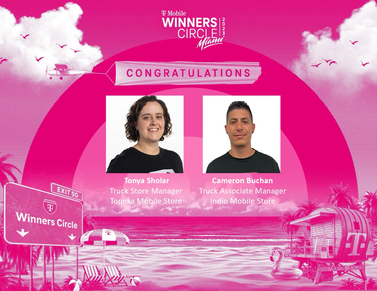 Please join me in congratulating Tonya Sholar and Cameron Buchan for being our 2023 Winners Circle Winners! Congratulations on this amazing achievement! Your hard work, passion, and performance have led you to this moment! Enjoy Miami!!