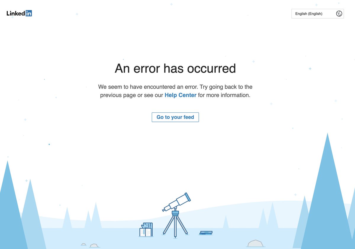 michaelmiraflor's tweet photo. LinkedIn is down. Why does the internet seem really fragile as of late? https://t.co/edYchi2yRo