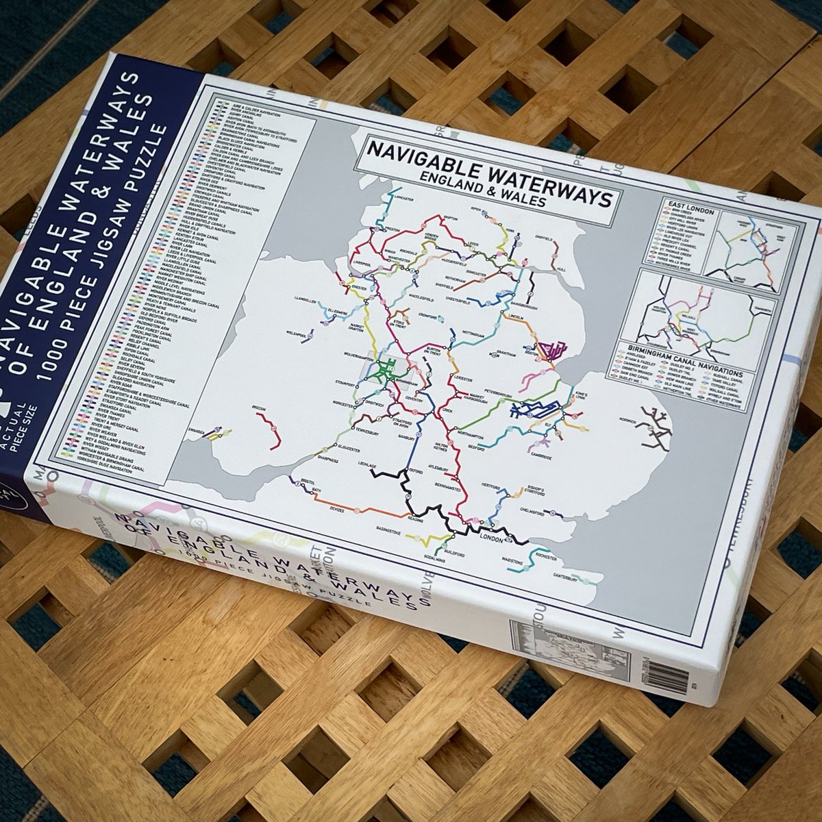 This is my A2 map which shows all the locks on the system. It also shows the tidal routes between the navigations. I'm thinking of making it my next jigsaw design . 🧩🧩🧩 But.. what should I call it? I already have a puzzle called 'Navigable Waterways - England & Wales'