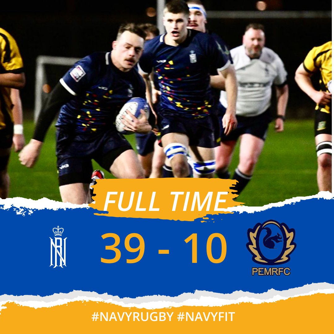 RNRugby's tweet photo. Strength in depth on the bench allowed a flurry of changes to take place seamlessly in the second half.

#NavyRugby played quickly with good structure allowing jnr and snr players to play well as a team.

An enjoyable spectacle fm Keyham.

#GoNavy #NavyFit 

📷 @cinnabarstudios https://t.co/4fJlXPj9Go