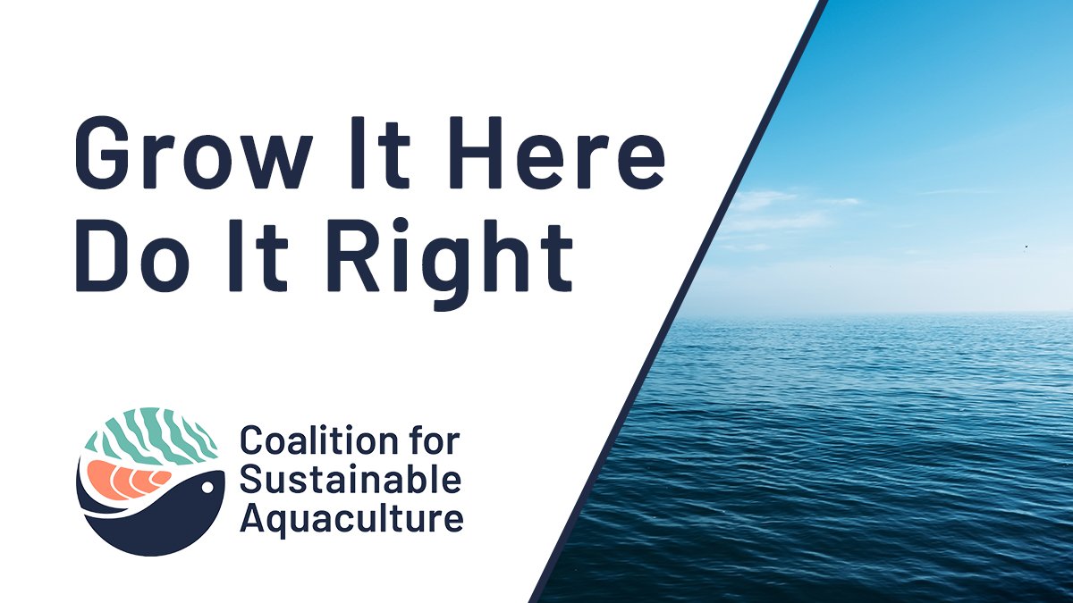 Ready to transform the U.S. #aquaculture industry? The @CSAquaculture is advocating for more equitable jobs and thriving coastal communities by bringing offshore aquaculture here to the U.S. Learn more at CoalitionForSustainableAquaculture.org #GrowItHereDoItRight