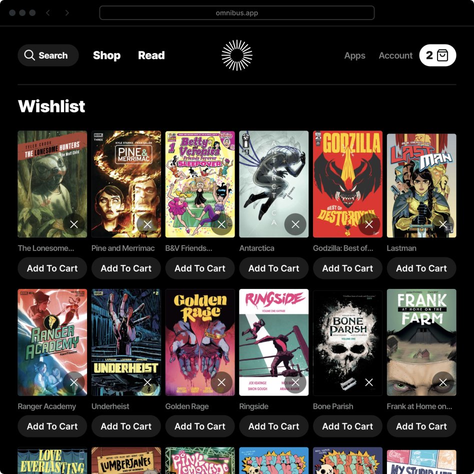 Wishlists are now on the web store!