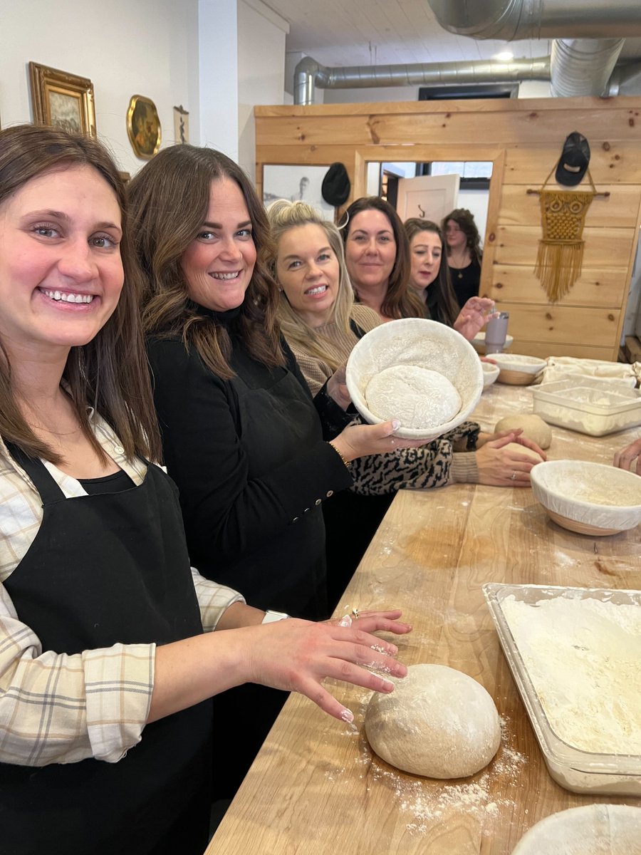 SyntaxStrategic's tweet image. #TeamSyntax traded laptops for aprons and learned to make bread together at Eldon’s Pantry in Carp. We learned that just like in our work, attention to detail and collaboration were the key ingredients for success. Cheers to a day of teamwork, laughter, and delicious results!