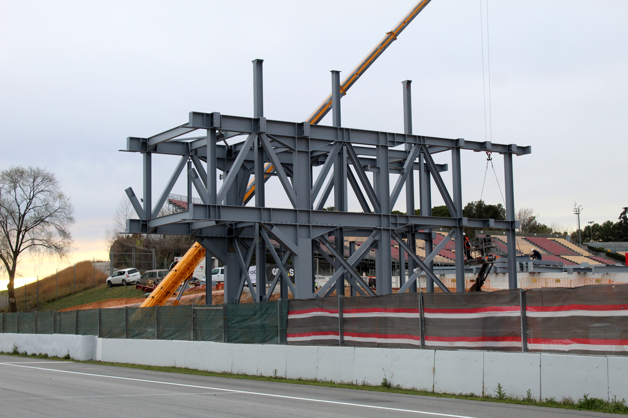 Work continues at Barcelona Circuit