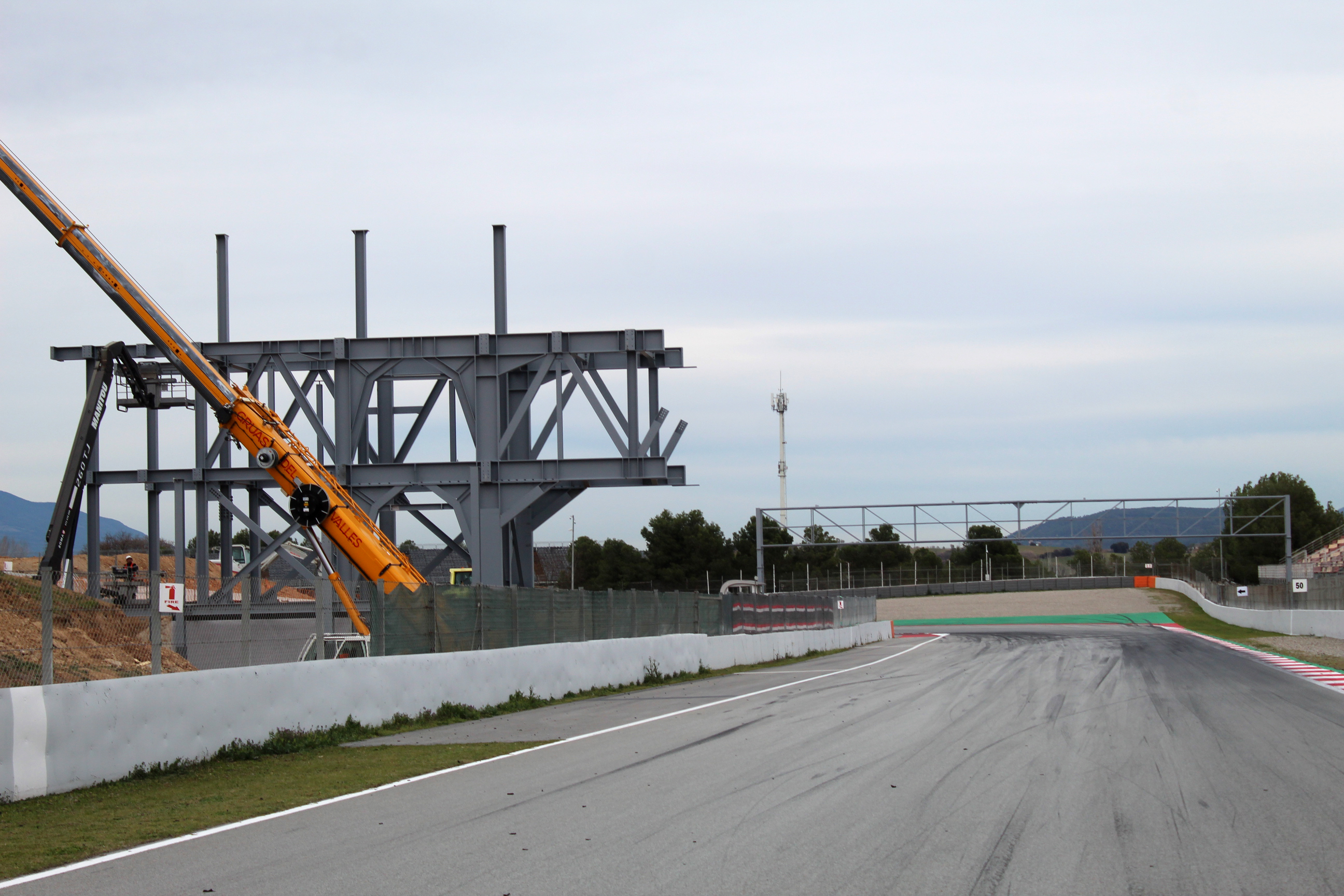 Work continues at Barcelona Circuit