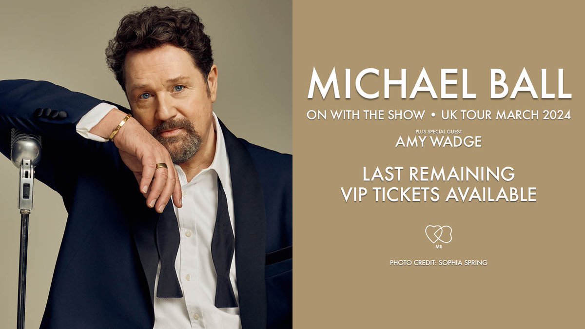I can’t believe the tour finally starts on Monday!! So looking forward to seeing all your lovely faces 😁 vipnation.eu/michaelball24