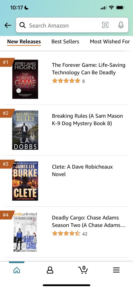 THE FOREVER GAME is a number 1 new release! Thanks to everyone who ordered it. ⁦@brwpublisher⁩ ⁦@ITWDebutAuthors⁩ ⁦@thrillerwriters⁩ ⁦@VirginiaWriters⁩ ⁦@ChessieCrime⁩