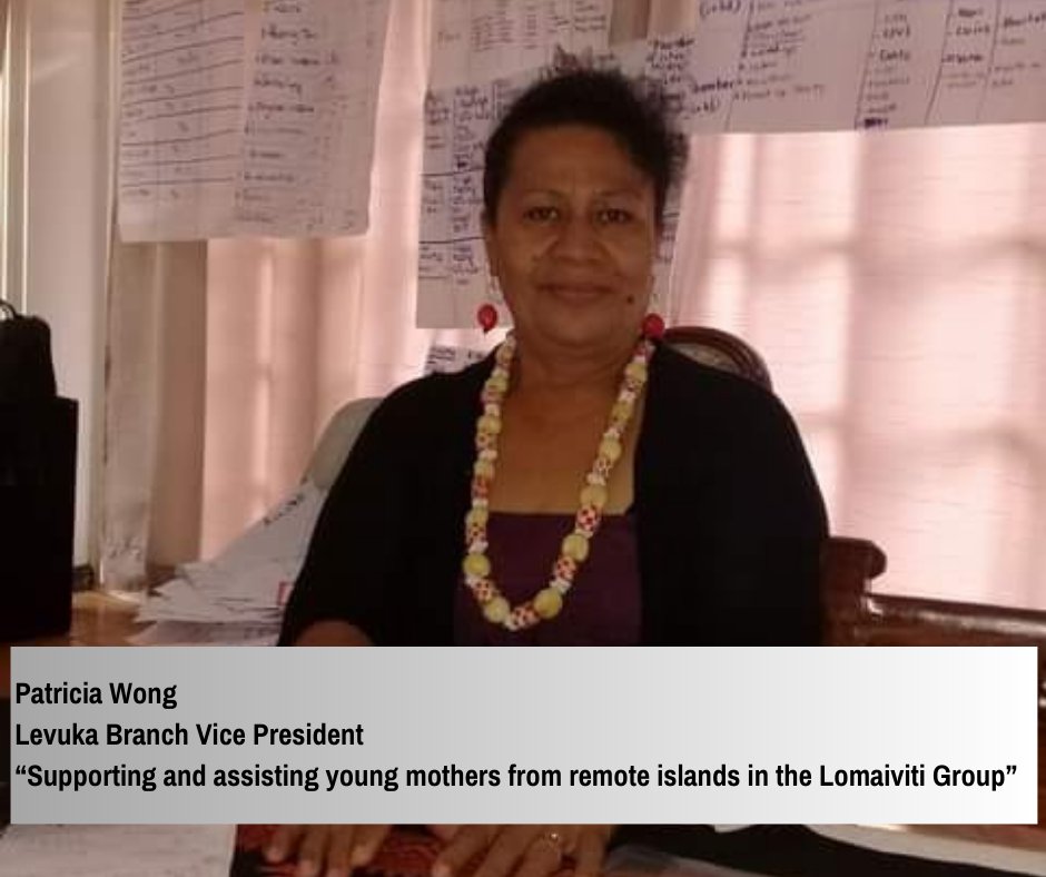 #IWD2024 | Today, we honor Patricia Wong of Ovalau Island. For over a decade, she's devoted herself to the Levuka Branch, aiding young mothers from outer islands as a trained midwife & providing shelter & support to those in need. Thank you Pat, for your invaluable service.