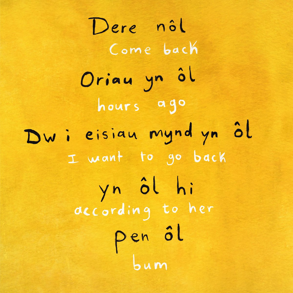 Pen ôl: bum

Yn ôl - can be lots of things

Rydw i eisiau mynd yn ôl: I want to go back.

Dere nôl: come back (tyrd nôl in the north)

Nôl: to fetch
Ga i nôl rhywbeth i chi?: 
Can I fetch something for you?

Oriau yn ôl: hours ago

Yn ôl: ‘according to’

#dysgucymraeg
