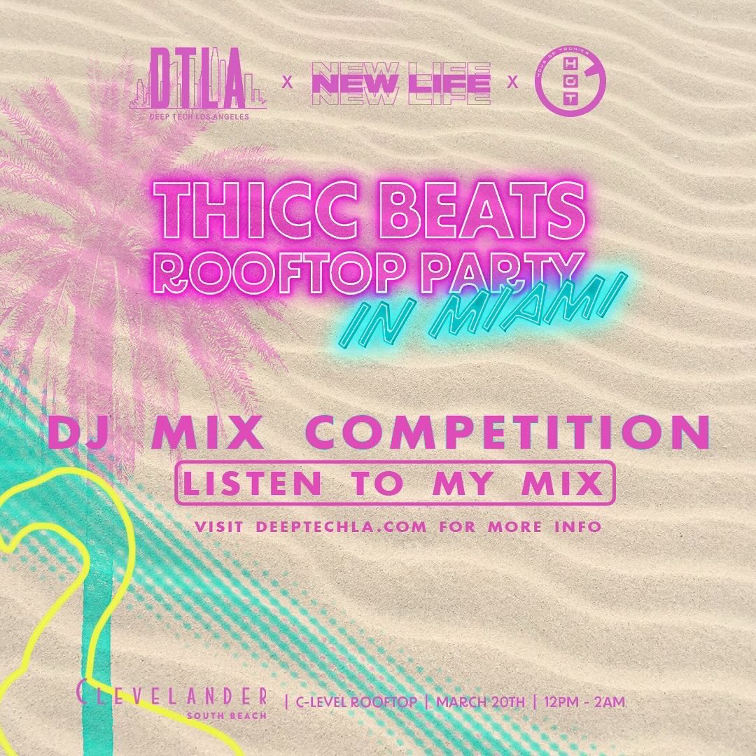 OscarN_Music's tweet image. My submission for the Thicc Beats Rooftop Party Competition is live on my @SoundCloud ‼️ Go check it out! Appreciate all the love that could potentially help me snag my first ever set in Miami for music week 🙏☀️ link in bio! 
#THICCBEATSROOFTOPPARTY #DJMIXCOMPETITION #mmw2024
