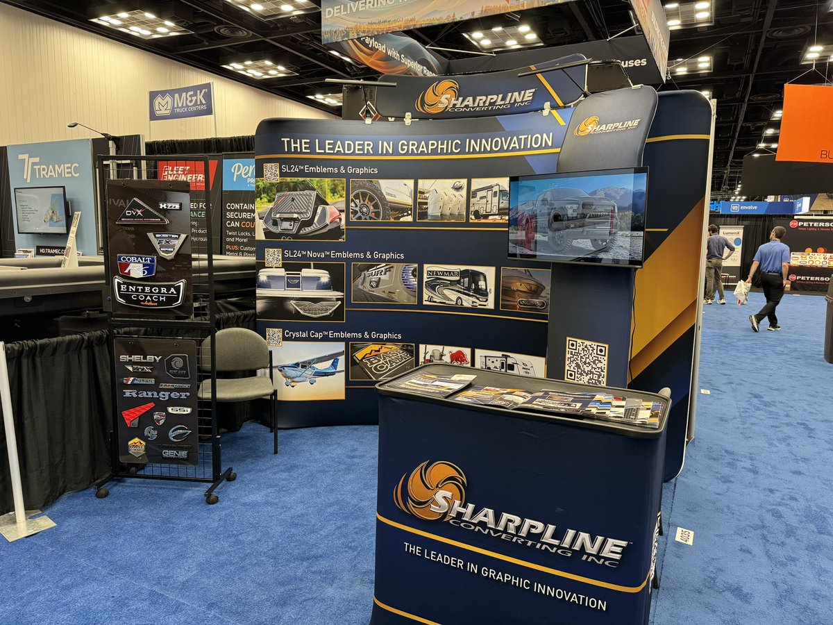 sharplinepro's tweet photo. Work Truck Week 2024! Visit Us at Booth #4035 in the Exhibit Hall Open Now until Noon on Friday!    
#worktruckweek2024 @WorkTruckWeek #wtw24 #greentrucks #tradeshowbooth #indianaconventioncenter #sharplineconvertinginc https://t.co/Ya53wz1n8K