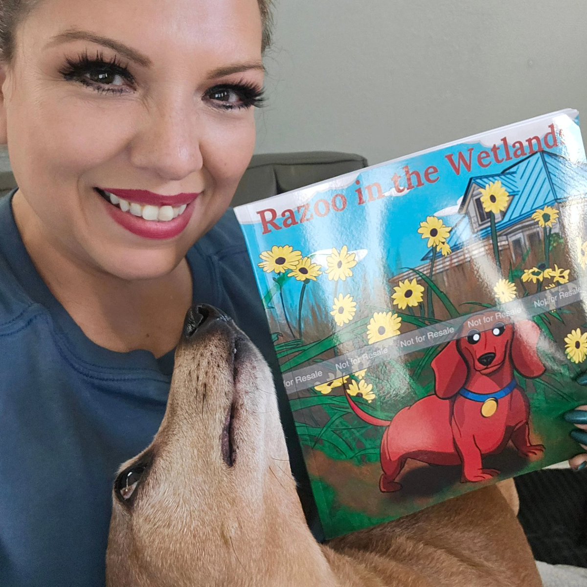 AprilMonterosa's tweet photo. The rough draft of my children's book, "Razoo in the Wetlands," came in today. I was so excited and wanted my boy in the selfies, but he had to act silly.
Get on the waiting list at https://t.co/3x3E39GYp3.
Illustrated by @Jesus R. Garcia. #Razoo #author
#iilustrator #sanantonio #livefromthesouthside #childrensbooks #kidsbooks
