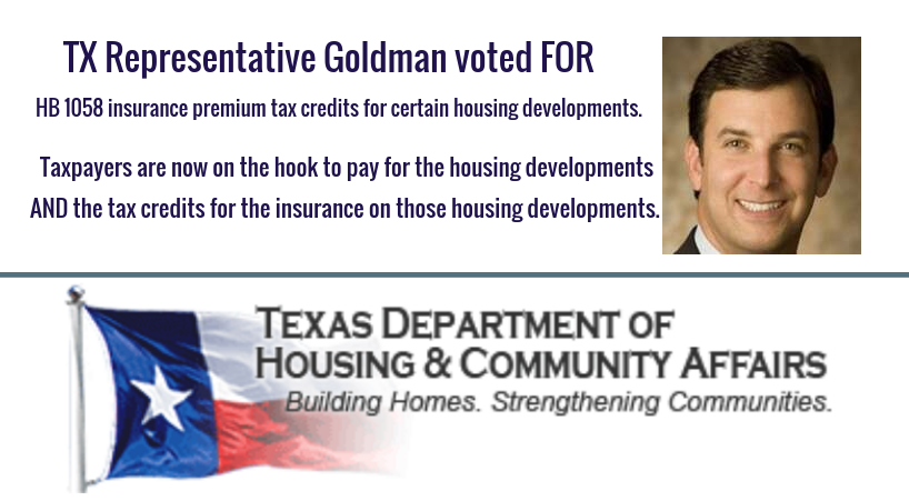 A vote FOR @GoldmanCraig is a VOTE for socialist policies where taxpayers are on the hook for housing developments AND their insurance. #KayGranger2.0 We DON'T NEED another BIG spender of YOUR money in Congress. #Vote @oshea4texas